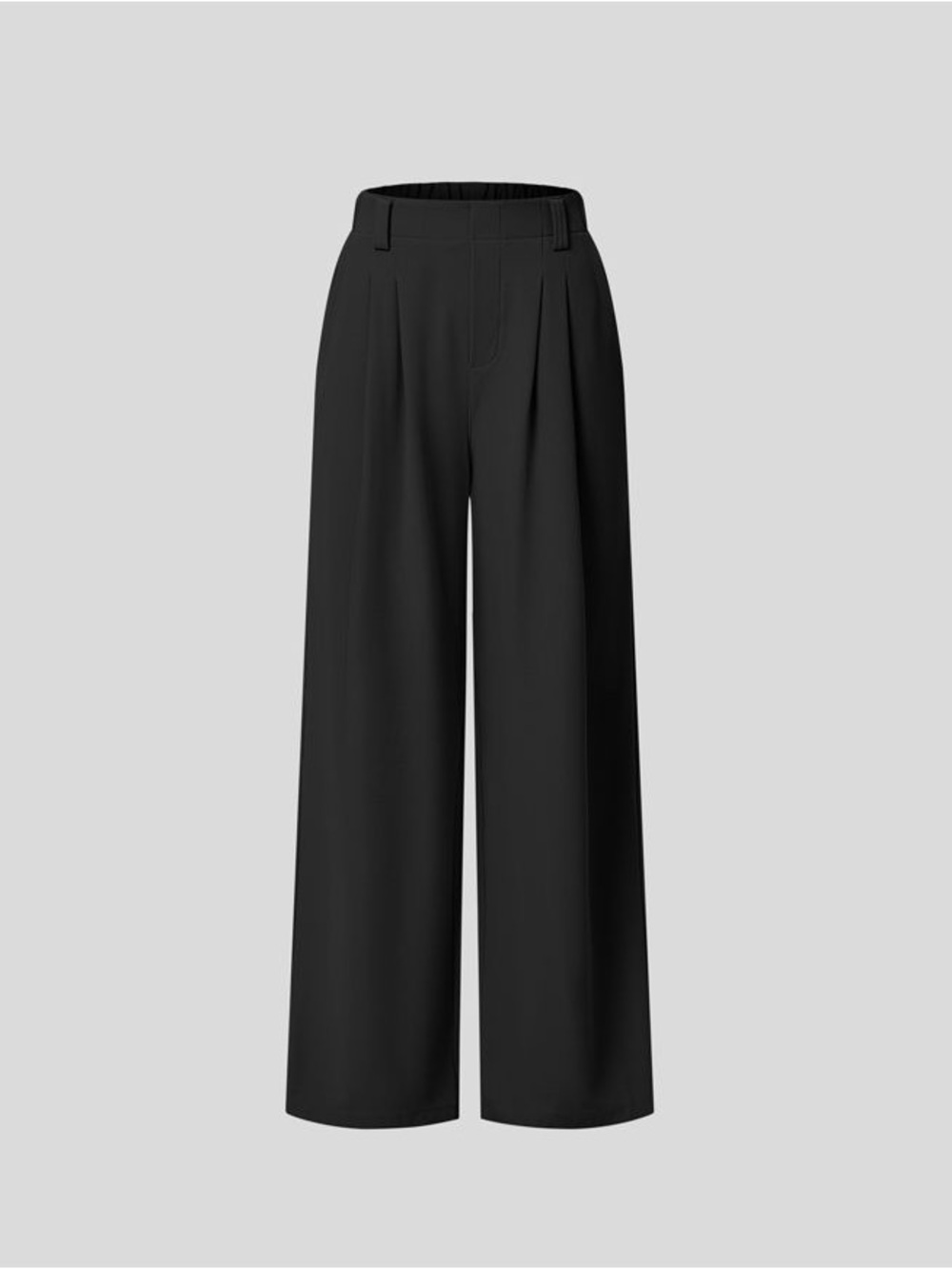 NWOT Black Wide-Leg High Waist Trousers - Picture 7 of 12